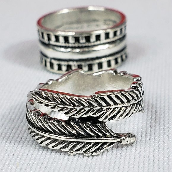 6 Pc/set Bohemian Rings Unisex American Native Influence Primitive Ring Set NEW - Picture 4 of 12